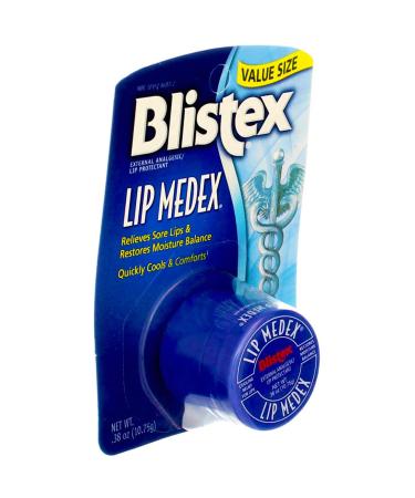 Blistex Lip Medex External Analgesic Lip Protectant 0.38 oz - Soothes & Protects Chapped Lips - Buy Online on GoSupps.com