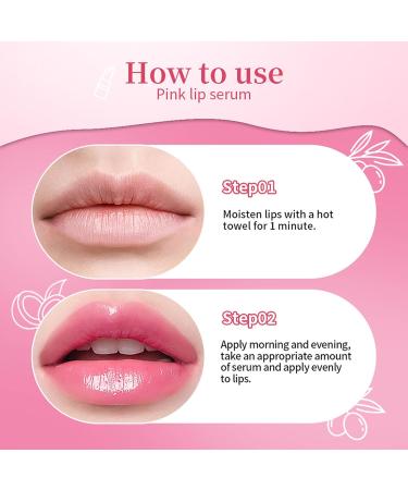 Pink Lip Serum Moisturizing Liquid Lipstick Hydrating Lip Oil Long Lasting Revitalizing Lip Serum Oil for Women Makeup Cosmetic 5.5g - Buy Online on GoSupps.com