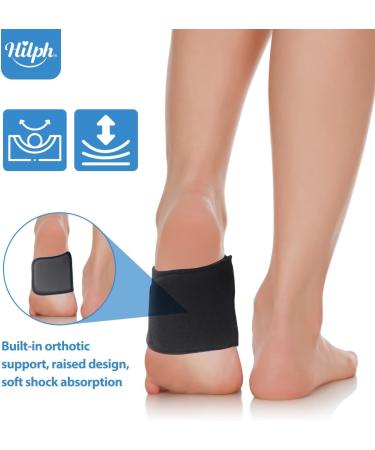 Hilph Copper Arch Support Brace for Plantar Fasciitis Relief - Orthotic Foot Support for Flat & High Arches - Pain Relief Wrap for Men & Women (1 Pair - Buy Online on GoSupps.com