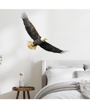 Ambitious Bald Eagle Wall Stickers - Stunning Flying Decals for Bedroom & Office Decor - Buy Online on GoSupps.com