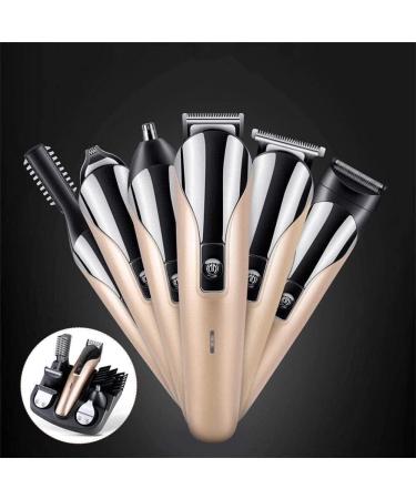  Professional Cordless Hair Clippers - Easy Hair Clipper Kit for Men | Grooming Kit for Beard Moustache & Body Hair - Gold Finish  - Buy Online on GoSupps.com
