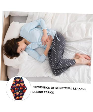 Beaupretty 12 STK Reusable Menstrual Pads - Eco-Friendly Storage Bags for Women's Bandages Carbon Fiber Inserts with Wings - Buy Online on GoSupps.com