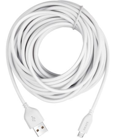 13ft White Micro USB Charger Cable for Motorola/Owlet Infant Optics Baby Monitor - Replacement Charging Cord - Buy Online on GoSupps.com
