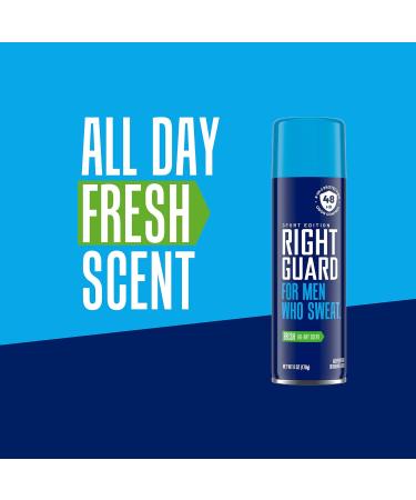 Right Guard Sport Fresh Scent Antiperspirant & Deodorant Spray Aluminum-Free Blocks Sweat 48-Hour Odor Protection Quick-Drying & Long-Lasting 6oz - Buy Online on GoSupps.com