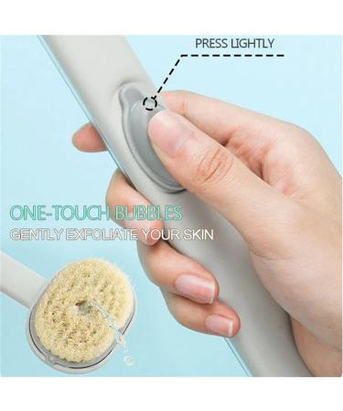 2023 Long Handle Bath Massage Brush with Detachable Head and Sticky Hook - Exfoliating and Foam Bath Brush for Family, Pack of 4 - Buy Online on GoSupps.com