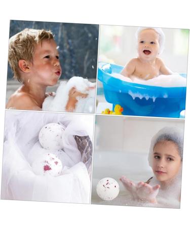  minkissy minkissy 4 Pieces Bath Bubble Bath Ball Round Milk Essential Oil Bombs Bath Bombs Maker Pink Bath Salts Sea Salt - Buy Online on GoSupps.com