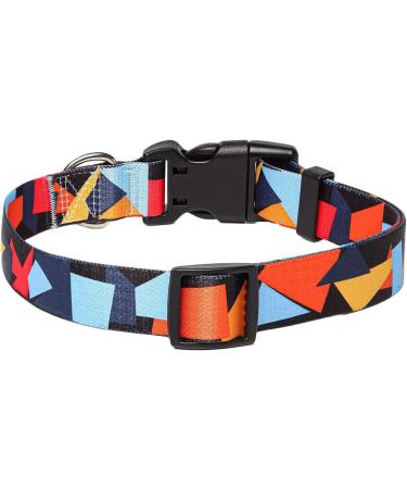 Mihqy Adjustable Soft Dog Collar - Bohemian Floral Geometric Design for Small Medium & Large Dogs (L: 38-63 cm) - Buy Online on GoSupps.com