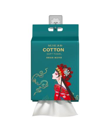 240 Piece Disposable Face Tissue - 100% Pure Cotton Portable 40% Thicker Ideal for Cleansing All Skin Types - Buy Online on GoSupps.com