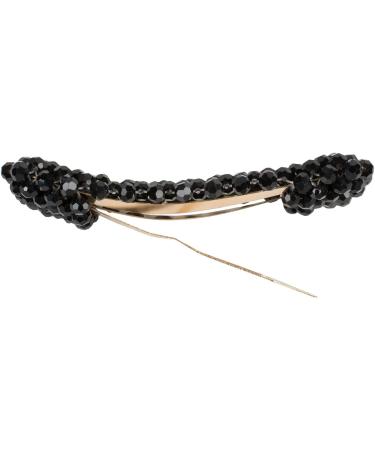styleBREAKER Women's Black Rectangular Hair Clip with Plastic Pearls | Stylish Clip Closure | International Shipping - Buy Online on GoSupps.com