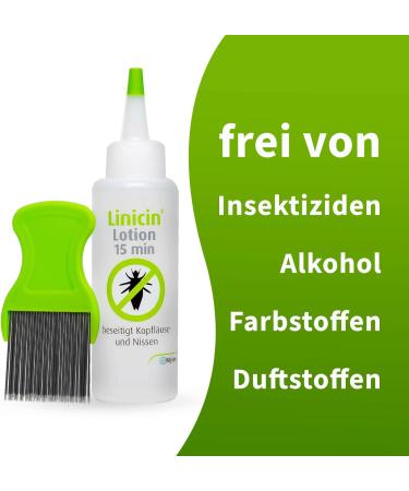 Linicin Lotion with Lice Comb (100 ml) - Effective Head Lice Treatment | Gentle Scalp Formula for Kids & Adults - Buy Online on GoSupps.com