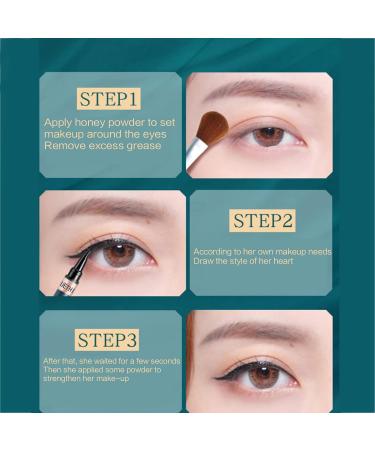 Matte Waterproof Long Lasting Liquid Eyeliner Pencil Sweatproof Quick Dry Easy to Wear High Pigment Eye Liner Pen Eye Matte Liquid Eyeliner Waterproof Black - Buy Online on GoSupps.com