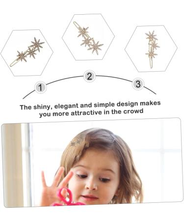 Angoily Snowflake Hairpin Star Hair Barrettes Wedding Hair Accessories Rhinestone Hair Barrettes Christmas Hair Accessories Christmas Hair Pins Rhinestone Headpiece Fine Alloy Miss Clip - Buy Online on GoSupps.com