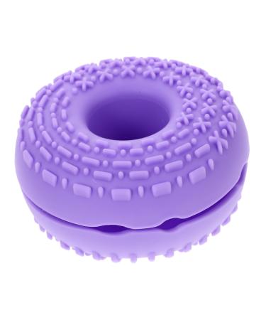 Healeved Makeup Brush Cleaner Makeup Brush Cleaning Pad Make up Brush Cleaning Pad Makeup Brush Washer Purple Cleaner Heating Makeup Sponge Cleaners 8.3x8.3cm Purple