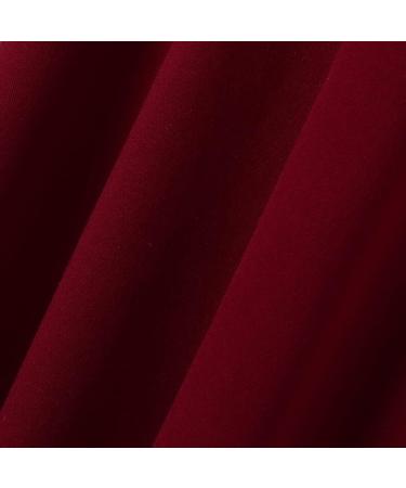Women's Off The Shoulder Summer Dress - V Neck Casual Mini Dress in Solid Wine Color - XX-Large - Buy Online on GoSupps.com