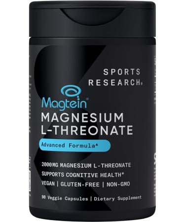 Sports Research Sleep Pack - Organic Ashwagandha Adaptogen for Relaxation Calm & Sleep Support 600 mg + Magnesium L-Threonate Capsules 2000mg + L-Theanine 200mg - Buy Online on GoSupps.com