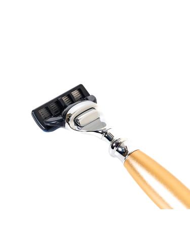 APOLLO Monarch 4-Piece Razor Set | 5-Blade Safety Razor & Grooming Gift for Men | Premium Alloy Handle | Best Father's Day Gift from Taiwan - Buy Online on GoSupps.com