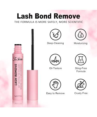 Lash Bond Remover Eyelash Glue for Remove Individual DIY Cluster Eyelash Extensions at Home Suitable for Sensitive Eyes Deep Cleaning Sting-Free Formula - Buy Online on GoSupps.com
