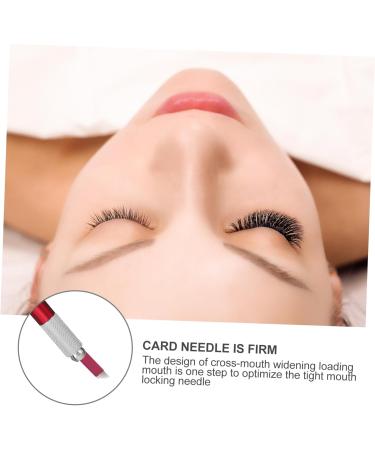 Didiseaon 2pcs Aluminium Makeup Eyebrow Make Microblading Pencil Manual Supply Embroidered Professional Pen 14.2x0.9cmx2pcs Redx2pcs - Buy Online on GoSupps.com