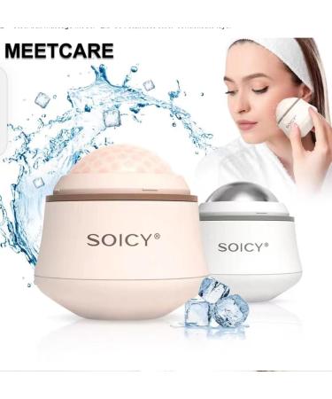 Buy Stainless Steel Facial Roller - 360 Ice Massage Tool for Eye & Face - Pink | Best Skin Care Solution | International Shipping - Buy Online on GoSupps.com