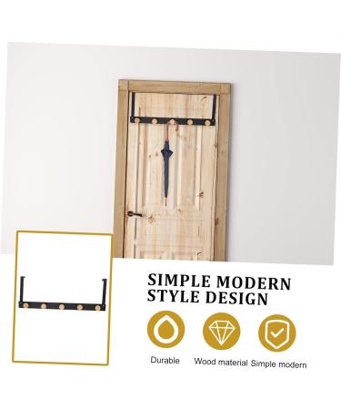 LABRIMP Cloth Hooks Door Hook Towel Hangers Backpack Hook Door Towel Hook Cloth Iron Door Back Hanger Home Page Wall 50X8cm Black - Buy Online on GoSupps.com