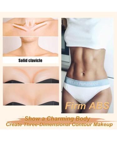 Contour Stick 2-in-1 Highlighter & Bronzer | Waterproof Face & Body Makeup (Ivory + Dark Brown) - Buy Online on GoSupps.com