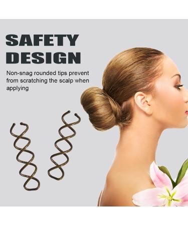 Spiral Bobby Pins Brown with Storage Tin - 20 Pcs 2 Inch Premium Spin Pins for Hair - Non-Scratched Twist Screw Hair Pins for Bun Hairstyles - Ideal for Women, Girls, and Kids - Buy Online on GoSupps.com