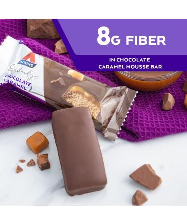Atkins Creamy Chocolate Protein Shake 23g Protein 12 Count + Atkins Chocolate Caramel Mousse Bar 1g Sugar High Fiber 5 Count - Buy Online on GoSupps.com