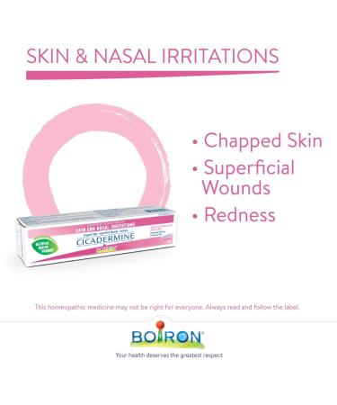 Boiron Cicadermine (Homeoplasmine) Skin Nasal irritations chapped skin Superficial wounds and Redness. 18 gram - Buy Online on GoSupps.com