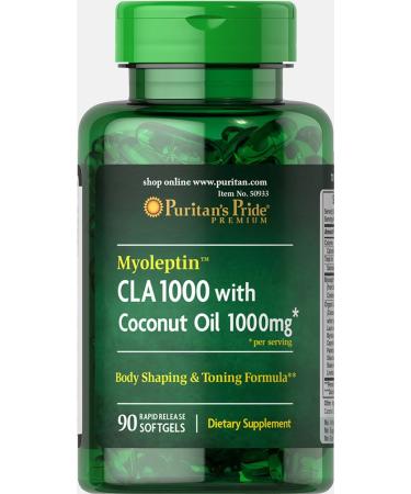 Puritan's Pride Myoleptin CLA 1000 with Coconut Oil-90 Softgels - Buy Online on GoSupps.com