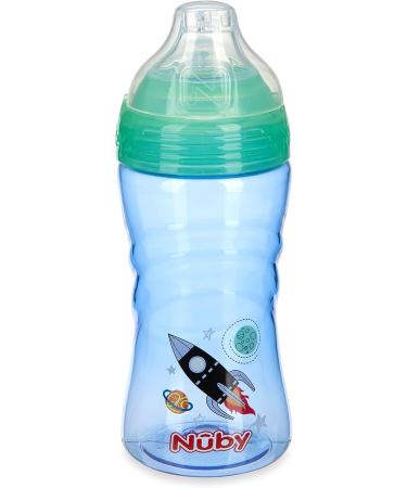 Nuby 12oz No Spill Sip-it Sport Cup 2 Pack - Soft Spout, Lid, 12+ Months - 2 Count - Print & Colors May Vary - Buy Online on GoSupps.com