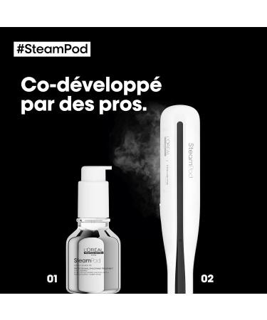 Steampod 3 Professional 2-in-1 Straightener: Smoothing & Wavy Ceramic Straightener with Steam Technology Suitable for All Hair - Buy Online on GoSupps.com