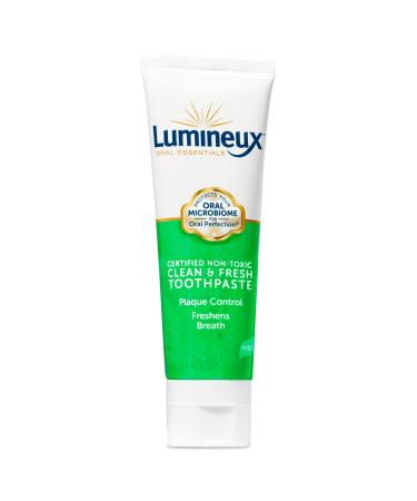 Lumineux Clean and Fresh Toothpaste - Fluoride Free, Certified Non-Toxic - NO Artificial Flavors, Colors, SLS Free, Dentist Formulated 3.75 Ounce (Pack of 1)