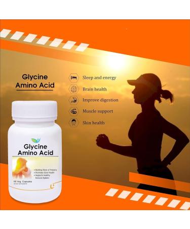 Nutraceuticals Glycine Amino Acid -Pack Of 60 Veg Capsules - Buy Online on GoSupps.com