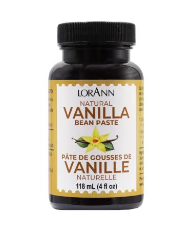 LorAnn Natural Vanilla Bean Paste, 4 ounce 4 Fl Oz (Pack of 1)