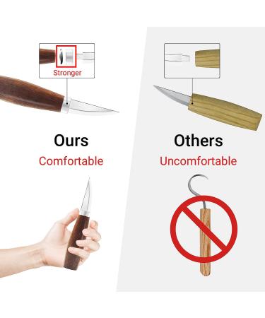 Wood Whittling Kit for Adults and Kids - 3 Carving Knives, 8 Basswood Blocks, Gloves - Beginners Wood Carving Set - Buy Online on GoSupps.com