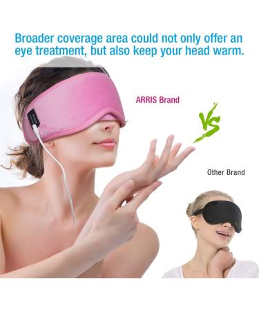ARRISHOBBY USB Heated Eye Mask - 5 Temperature/6 Timing Settings - Pink - Buy Online on GoSupps.com