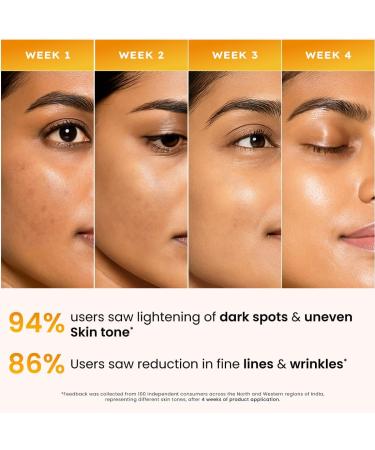 Hyphen 18% Brightening + 20% Collagen Face Serum | with 11% Mandarin 5% Niacinamide 2% PGA & Bakuchiol | Brightening & Collagen Boost | Dark Spots Reduction | All Skin Type-50ml/0.03 Fl Oz - Buy Online on GoSupps.com