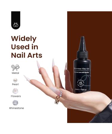 Beetles Rhinestone Glue for Nails - 45ML Clear Super Strong Adhesive | No Brush Needed Nail Art Gel for Glitter Diamonds & Jewels - Buy Online on GoSupps.com