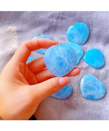 Natural Crystal Natural Aquamarine Heart Crystal Fashion Stone Stone Mineral Specimen (Size : 43g) - Buy Online on GoSupps.com