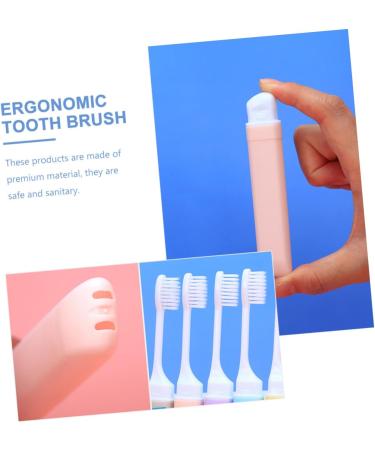 Partykindom 5-Piece Foldable Toothbrush Set - Portable Camping & Travel Toothbrushes for Hotels & Trips - Durable Plastic Design - Buy Online on GoSupps.com