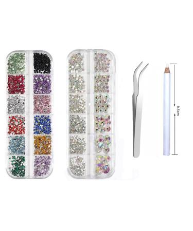 2 Sheet Rhinestones for Makeup, Nail Jewels, Nail Art Rhinestones, Nail Gems,Face Jewels,Nails Diamond Kits for Women Nail Crystals for Nails Rhinestone for Makeup Kit Nail Art (A) - Buy Online on GoSupps.com