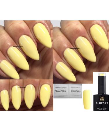 Bluesky Gel Nail Polish YELLOW LEMON Spring Summer Color Primrose Yellow CS12 Nail UV LED Soak Off 10ml