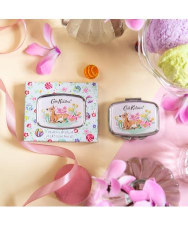 Cath Kidston Peach Lip Balm 6 g and Compact Mirror Uplifting Essential Oils Travel Size Fits In A Handbag Cruelty Free and Vegan Friendly Beauty Gift For Her Carnival Parade Collection - Buy Online on GoSupps.com