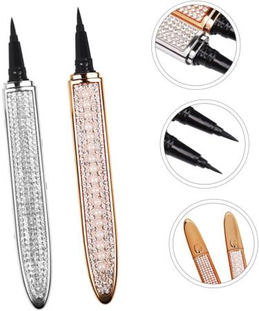 Lot de 2 Eyeliners Auto-adh sifs Waterproof 2 Pcs Pointe Ultra-fine Rose Dor pour Maquillage Quotidien et Soir e - Buy Online on GoSupps.com