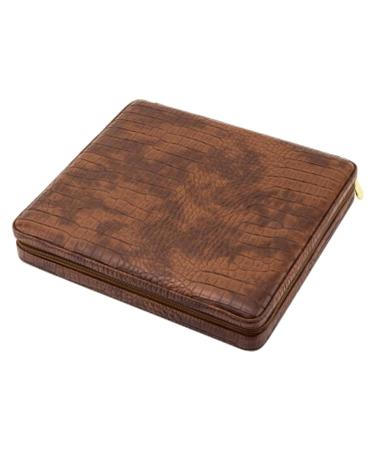 Cigar Boxs Humidors Humidors Leather Finish Cigar Humidor Box Slim and Cigars Case Box Holds 10 Cigars
