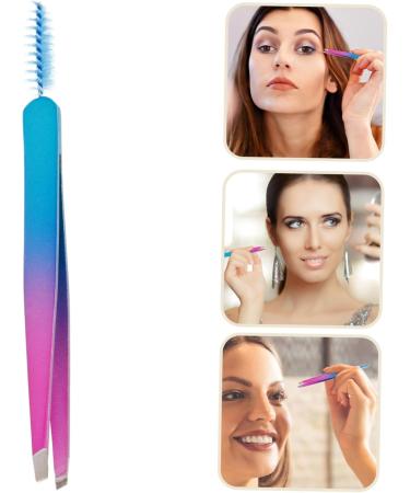 Mikinona Stainless Steel Eyebrow Tweezers Eyebrow Clip for Women Tweezers for Women Eyebrow Tools Eyebrow Clips Eyebrow Tweezers with Brush Women Eyebrow Clip Travel Eyebrow Clamp - Buy Online on GoSupps.com