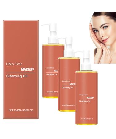 homomdy 3 Pcs Face Makeup Remover Oil Gentle Face Makeup Remover Oil Face Makeup Remover Oil Facial Cleansing Oil for All Skin Types