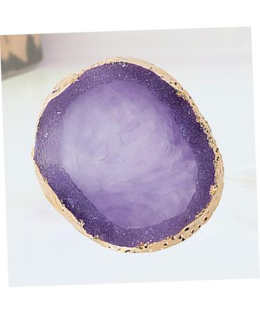 OHPHCALL 1 Piece Resin Manicure Palette with Agate Edge Professional Coloring Page for Nail Art Suitable for Mixing Blending Colors Easy to Clean to Use 95*83cm Purple - Buy Online on GoSupps.com