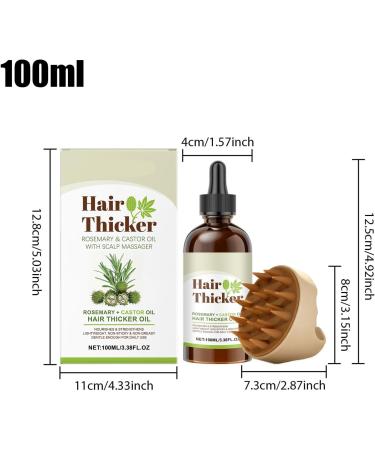 Oil for Dry Hair | Moisturizing with Scalp Massage | 100ml Nourishing and Repairing Oil Set - For Curly Frizzy Long Fine Straight Hair with Split Ends Men and Women - Buy Online on GoSupps.com