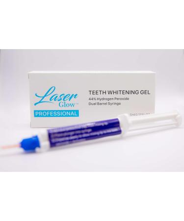 LaserGlow Professional Teeth Whitening Gel 44% Hydrogen Peroxide – Dual Barrel Syringe for Fast and  Effective Whitening Results - Buy Online on GoSupps.com